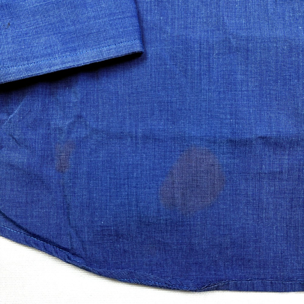 Brooks Brothers Makers Shirt Mens 16.5 - 36 Dark Blue Chambray Ivy USA VTG - Picture 12 of 14